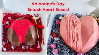 Valentine's Day Breakable Heart Gift Box! | How to Make A Smash Heart | ChynaBsweets