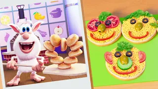 Booba 😉 ブーバ 😎 Food Puzzles - School Lunch 🚂🌮 New 新エピソード 💥 Kids show ⭐ アニメ短編 | Super Toons TV アニメ