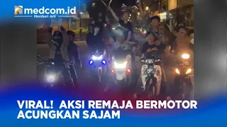 VIRAL!  AKSI REMAJA BERMOTOR ACUNGKAN SAJAM