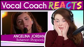 Vocal Coach reacts to Angelina Jordan - Bohemian Rhapsody - America's Got Talent (Live)