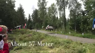 Ogier jump almost record (57m). Wrc rally Finland