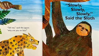 Slowly slowly slowly said the sloth storia in inglese di Eric Carle sul lento bradipo