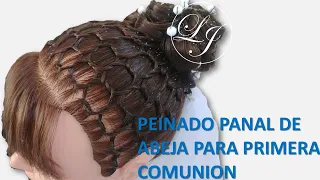 Peinado Panal de Abeja Para Primera Comunion