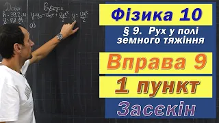 Засєкін Фізика 10 клас. Вправа № 9. 1 п