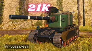 21K Damage with  FV4005 Stage II 11K & FV4005 - 10K  World of Tanks   #wot #worldoftanks