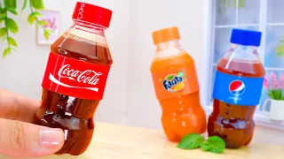 Satisfying Miniature Coca Cola, Fanta and Sprite Bottle Jelly Recipe | Tiny Coolest Dessert Tutorial