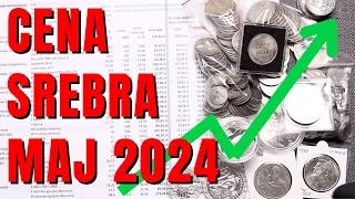 Cena srebrnych monet maj 2024 - srebro obiegowe