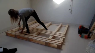 Pallet bed frame - DIY