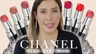 NEW CHANEL ROUGE COCO BLOOM LIPSTICK REVIEW SWATCHES UNBOXING Let's Talk About THIS NEW FORMULA!