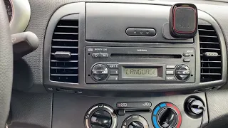 Nissan Micra - увімкнути магнітолу Blaupunkt без коду