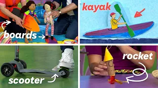 Types of Transport: Scooter, Boat, Bike, Plane, Train, Rocket | Play School | ABC Kids