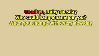 Ruby Tuesday The Rolling Stones best karaoke instrumental lyrics cover