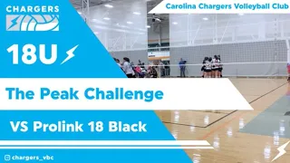 The Peak Challenge Chargers 18U VS Prolink 18 Black