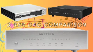 Denafrips Pontus II Vs. Gustard R26 Vs. Ladder Schumann R2R DAC Sound Off! OS or NOS