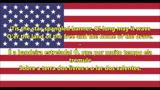 Hino nacional dos Estados Unidos - Anthem USA (EN/PT letra)