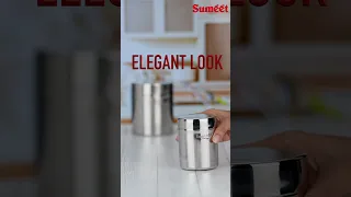 Organize Your Kitchen with Style: Introducing Sumeet Stainless Steel Vertical Canisters!