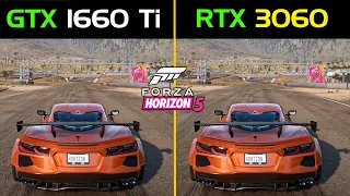 Forza Horizon 5 GTX 1660 Ti vs. RTX 3060 | High settings 1080p