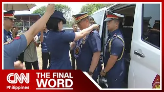 PNP chief returns to bailiwick days before retirement