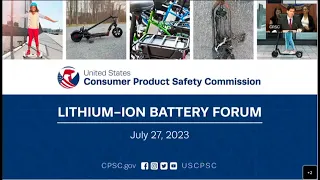 CPSC's Forum on Lithium-ion Battery Safety