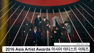 BTS 방탄소년단[4K고정직캠]2016 Asia Artist Awards@Rock Music