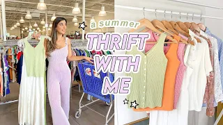 THRIFTING SUMMER OUTFITS ✨ *finding all the colors of the rainbow*