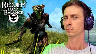 SKYRIM Requiem  MR. CAT Special Edition #2 Аргонианин Дуалщик с Кинжалами + Лучник!