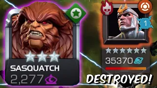 3 Star Sasquatch DESTROYS Uncollected Air-Walker Final Boss - Marvel Contest of Champions