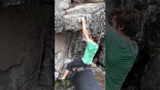 FA of 'Gathering Storm' - Valhalla Boulders