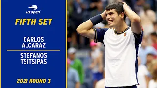 Carlos Alcaraz vs. Stefanos Tsitsipas Fifth Set | 2021 US Open Round 3