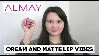 Almay Cream And Matte Lip Vibes Lipstick Review + Swatches + Try On | Tracey Violet