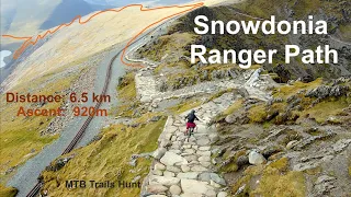 Ranger path Snowdon mtb Full descending 4K