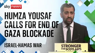 Israel-Hamas war: Humza Yousaf calls for humanitarian corridor in Gaza
