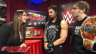 Stephanie McMahon plays mind games with Roman Reigns and Dean Ambrose: Raw, February 1, 2016