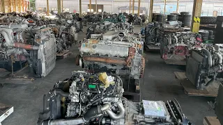 Japanese Brands Used Engines in Japan | Mitsubishi Nissan Toyota Isuzu Hino big size Engines stock