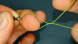 Рыболовный узел. очень простой.(fishing knot)