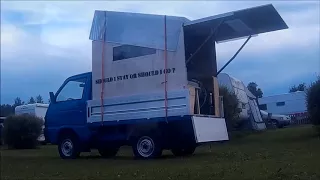 Quargo Piaggio - Italy/Nordkapp with a small Van