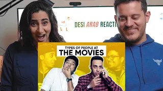 Types Of People At The Movies Reaction By Arabs | Jordindian | People In Cinemas