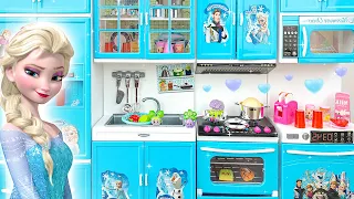 7 Minutes Satisfying with Unboxing Disney Frozen Elsa Kitchen Playset ASMR | Toys Collection Review