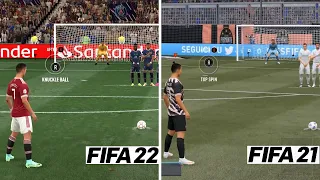 FIFA 22 VS FIFA 21 | Gameplay Comparison
