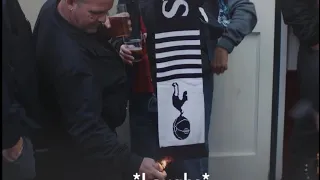 Walking into an Arsenal pub with a Tottenham Scarf wasn’t the best of ideas 😱