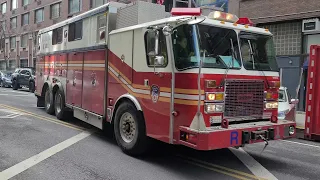 FDNY Rescue 1 Responding (Wail,manual,Pa300,Spare)