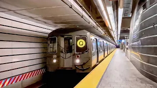 New York City Subway: 96th Street-bound Kawasaki R68A (Q) Train @ 86th Street