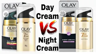 Olay Day Cream Vs Olay Night Cream | Olay Total Effects 7 In 1 Day And Night Cream