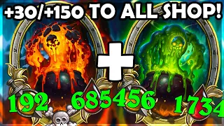 Eating huge shop with Demons! | Hearthstone Battlegrounds