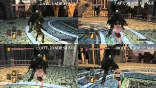 Dark Souls 2 - Adaptibility and Agility I-Frame Comparisons