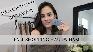 FALL TRANSITIONAL SHOPPING HAUL WITH H&M + GIVEAWAY