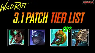 3.1 패치 티어리스트 3.1 PATCH TIER LIST