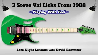 3 Steve Vai Licks From 1988
