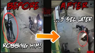 Failed robbery | Cops pull up on Brazilian thieves seconds after robbing a biker