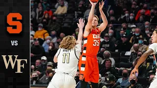 Syracuse vs. Wake Forest Men's Basketball Highlights (2021-22)